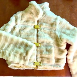 Baby Phat Faux Fur Jacket Cream Size XL